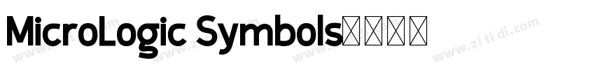 MicroLogic Symbols字体转换